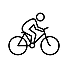 Fototapeta premium Cycling Icon for Sports, Fitness, and Outdoor Recreation