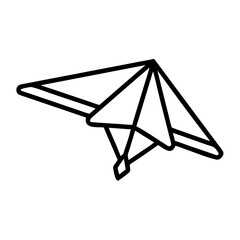 Glider Icon for Aviation, Sport, and Recreational Flying
