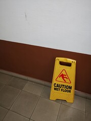 Caution sign Wet Floor