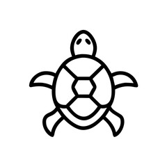 Turtle Icon Vector Illustration for Wildlife and Nature Animal Design