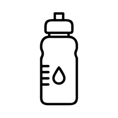 Water Bottle Icon Vector Illustration for Drink and Hydration Design