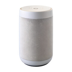A white cylindrical ultrasonic aroma diffuser with intricate patterned detailing on a black background