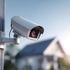 Fototapeta premium Home security system as peaceful protection aura 