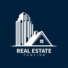 Fototapeta premium Premium Home Property Logo, Modern Real Estate Brand Identity Design, Elegant House Symbol 