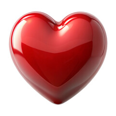 A large red heart on a black background