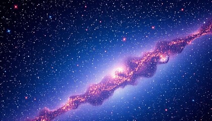 Obraz premium Infinitely repeating, close-up shot of a starfield texture, starscape, sky