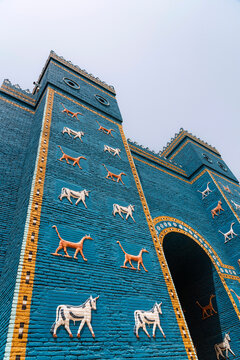 Replica of Ishtar Gate in Babylon, Iraq