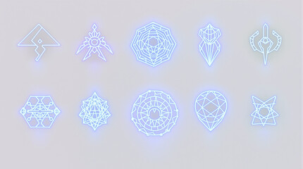 Alien AI Holographic Symbol Se