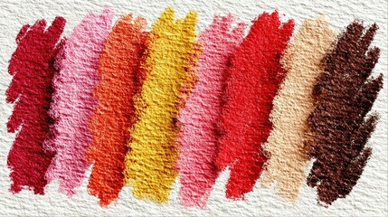Four textured colorful paper samples arranged side by side on a white surface.