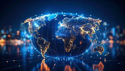 Global network, digital earth