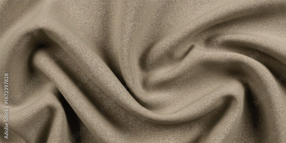 Poster soft beige fabric with gentle folds and subtle light, offering a warm and inviting textured textile 