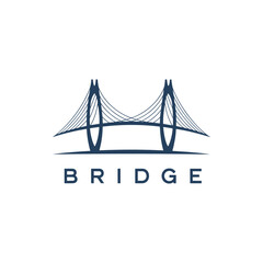 Bridge Logo Design Vector &ndash; Architecture Construction Emblem Icon