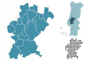 Set maps of Santar&eacute;m District