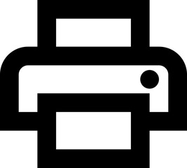 printer icon vector illustration