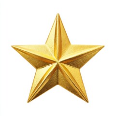 Obraz premium A brilliant golden star shining bright