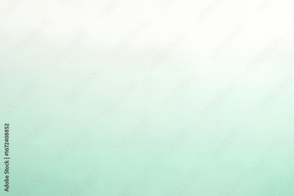 Fototapete soft gradient background with a subtle transition from white to a light mint green, creating a clean