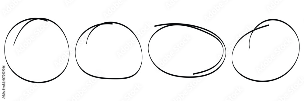 Poster set of doodle hand draw highlight, arrows, text underline strokes and marks. brush doodle shape for 