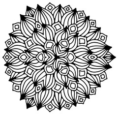 Elegant Black Mandala Design