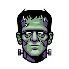 scary zombie face