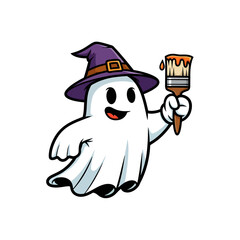 cartoon with a brush and head