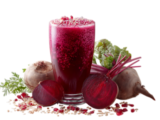 Beet smoothie vibrant natural juice