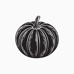 Whimsical pumpkin vector illustration with festive autumn colors