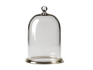 Bell jar decorative glass container