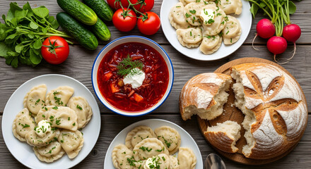pasta with mushrooms and vegetables