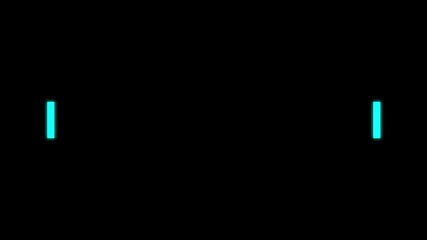 Abstract Neon Blue Vertical Lines Glowing on Black Background Futuristic Technology Concept Digital Art Motion Graphic