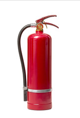 Fire extinguisher isolated on a white background studio shot