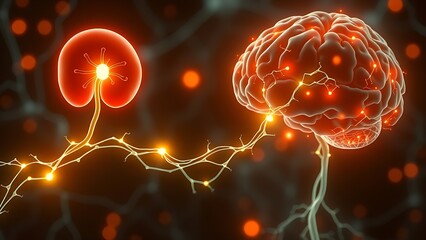 A human head exploding with chaotic wires, symbolizing sensory overload and mental strain.