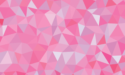 Fototapeta premium Vibrant Geometric Low Poly Pink and Purple Pattern with Abstract Triangles for Digital Art Backgrounds