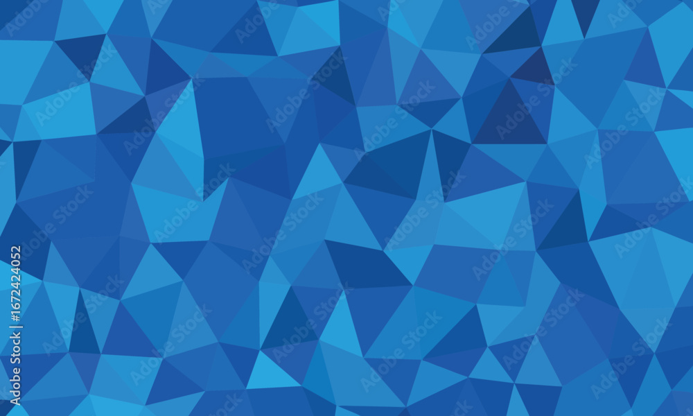 Poster abstract low poly geometric blue gradient background pattern