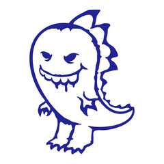 Cool Spikes Stegosaurus Dino Dribble Spit Drool Funny
