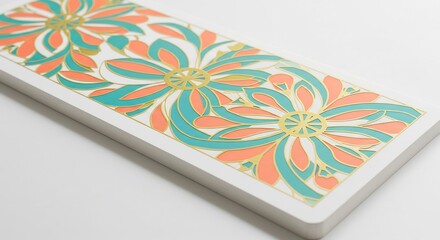 Stilvolle Blumenmuster leuchten hell dezentes Design hochwertiger Druck. AI Generated