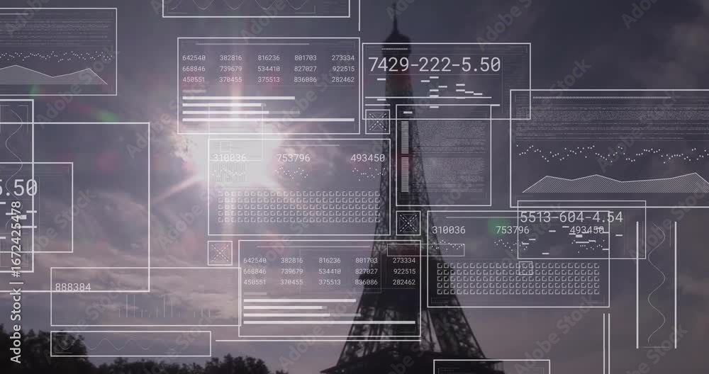 Poster data processing on transparent background