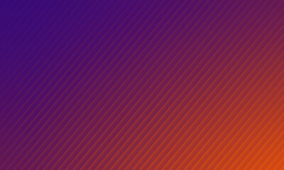 Abstract geometric gradient with pixelated diagonal stripes in deep purple to fiery orange hues