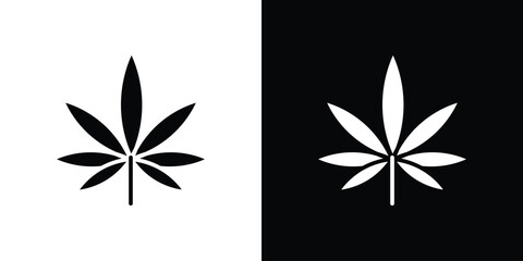 Weed icon vector Graphic Designs. Suitable for use on web apps,