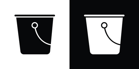 Water bucket icon vector Graphic Designs. Suitable for use on web apps,
