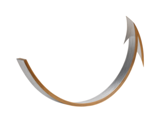 Modern bent arrow navigation element
