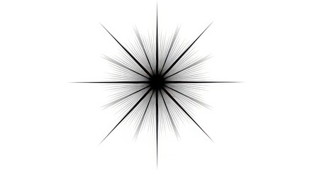 Fototapeta premium Abstract radial starburst burst of light with fine streaks and dark center