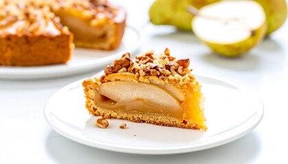 Close-up of a pear tart slice (1)