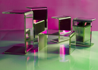 Light displays, shadows & color contrast gives hope for future business launches.  Products, new...