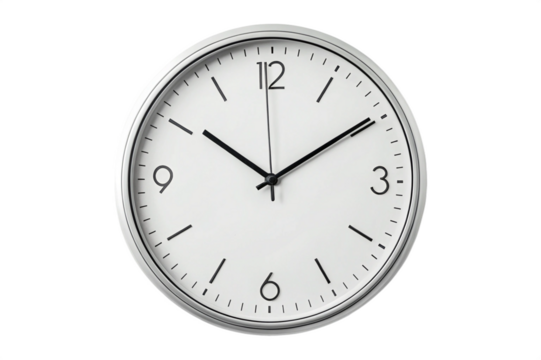 Round Wall Clock isolated on white background