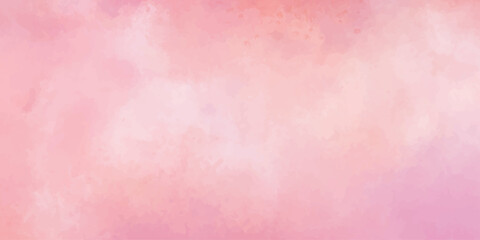 A textured, light pink watercolor background with a vintage grunge design and aged paper texture. Aquarelle painted vibrant Pink background. Abstract watercolor texture hand drawn painting background.