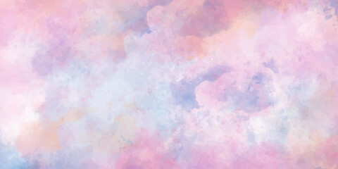 Abstract watercolor background with vibrant splashes of fire and smoke texture. Artistic violet watercolor wash texture with pastel color blending. Gentle lilac watercolor painting background. paper