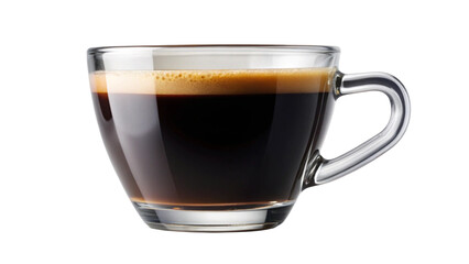 cup of black   coffee isolated on white background