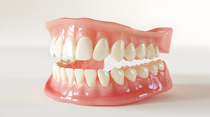 Obraz premium Hyper realistic denture model for dental education and design purposes
