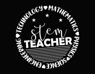 Think Outside The Box Tee STEAM Back to School - printable editable vector art file.