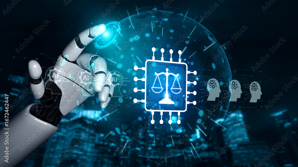 Poster ai ethics ensures fairness, transparency, and responsibility in intelligent systems, guiding safe an